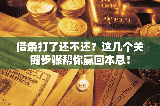 武汉借条打了还不还？这几个关键步骤帮你赢回本息！