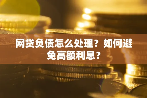 武汉网贷负债怎么处理？如何避免高额利息？