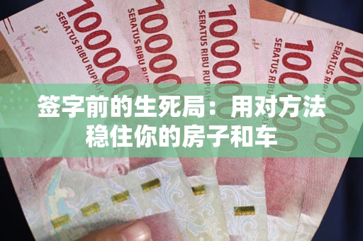 武汉签字前的生死局：用对方法稳住你的房子和车