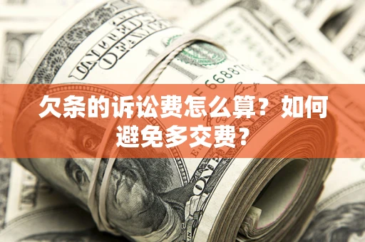 武汉欠条的诉讼费怎么算？如何避免多交费？