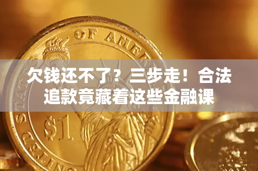 武汉欠钱还不了？三步走！合法追款竟藏着这些金融课